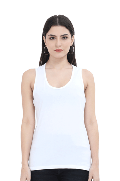 Female Tank Top Charcoal Melange qikink