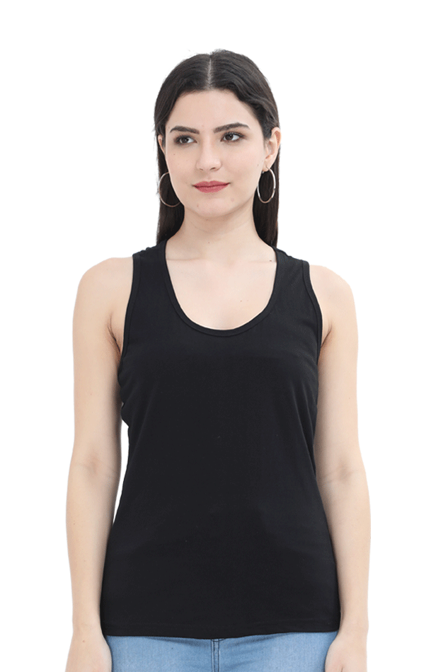 Female Tank Top Black qikink