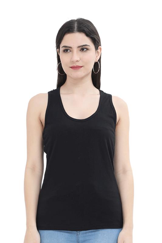 Female Tank Top Black qikink