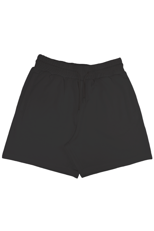 Unisex Terry Shorts Black qikink