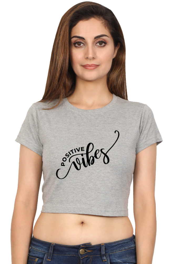 Female Crop Top Grey qikink