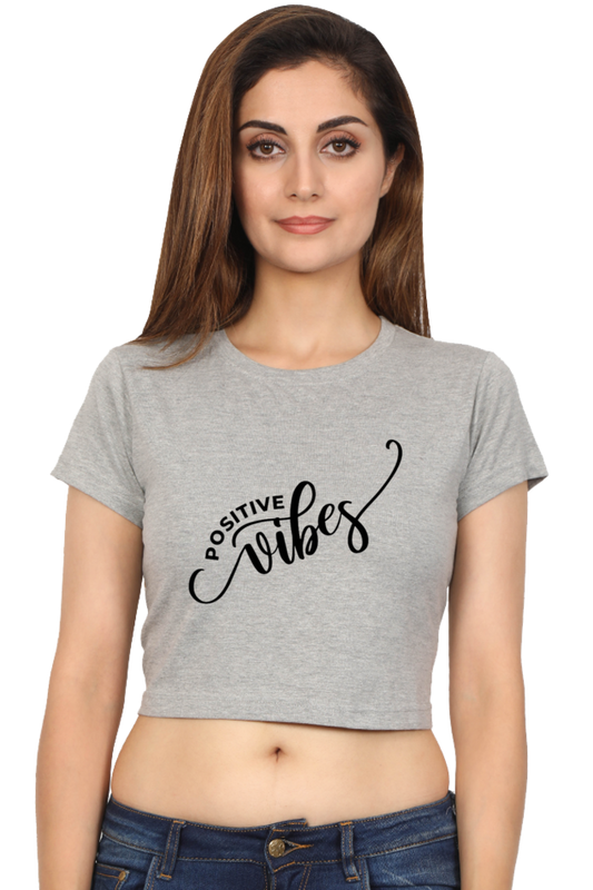 Female Crop Top Grey qikink