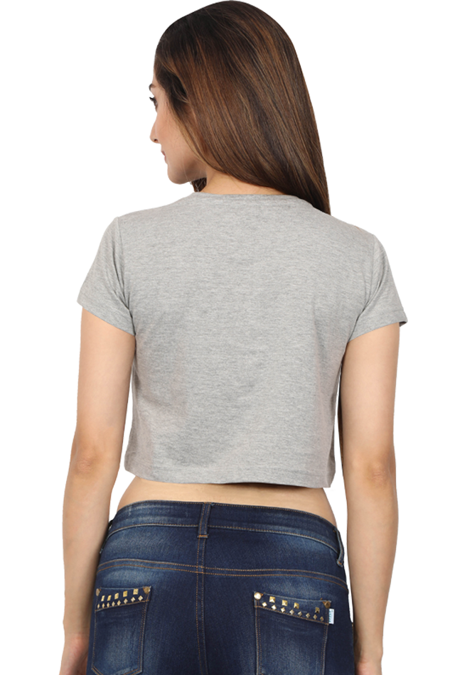 Female Crop Top Grey qikink