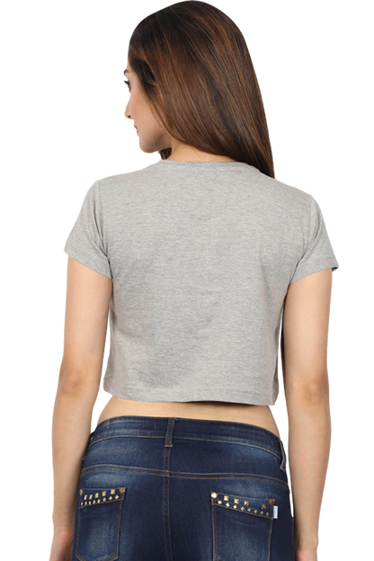 Female Crop Top Grey qikink